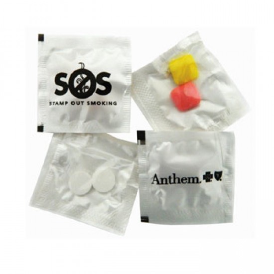 Customize 2-pack w/ Assorted Gum Squares with your logo