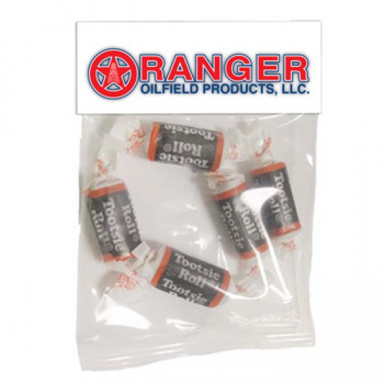 Customize Small Header Bags - Tootsie Rolls with your logo