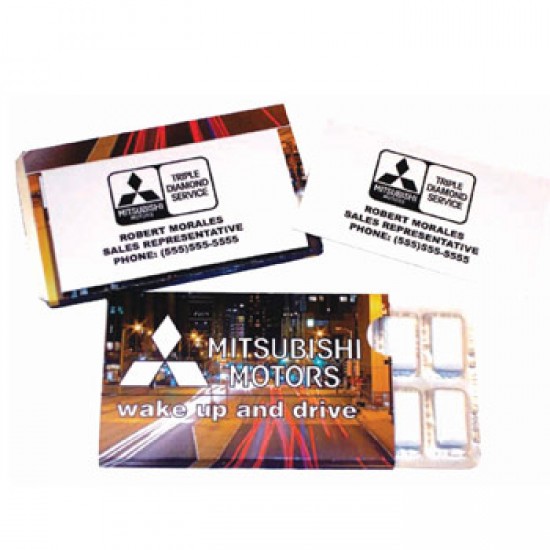 Full Color Business Card Gum Pack with your logo