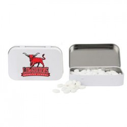 Custom Logo Rectangular Tin with Football Shaped Mints