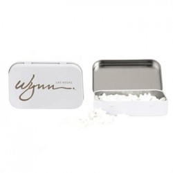Custom Logo Rectangular Tin With Star Shaped Mints