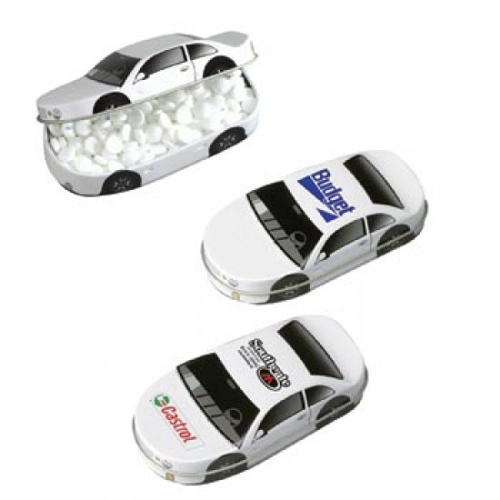 Custom Logo Race Car Tin w/ Sugar-Free MicroMints