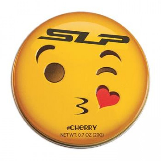 Custom Logo Kissy Face Emojy Tin with Cherry Mints