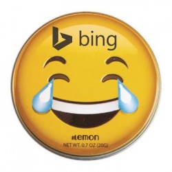 Custom Logo Laughing Emojy Tin with Lemon Mints Custom Logo Laughing Emojy Tin with Lemon Mints