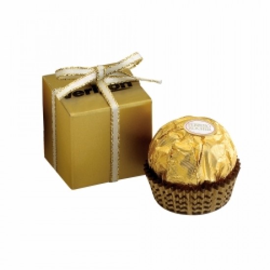 Custom Logo Chocolate Gift Box (Gold, Ferrero Rocher)