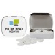 Custom Logo DOMED TIN WITH HEART SHAPED MINTS