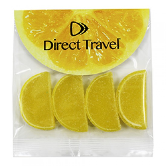 Custom Logo Large Header Bag with Round Top (, Lemon Fruit Slices)