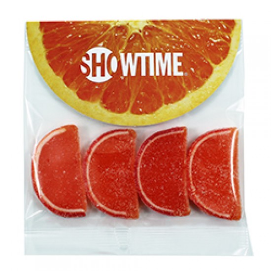 Custom Logo Large Header Bag with Round Top (, Lime Fruit Slices)