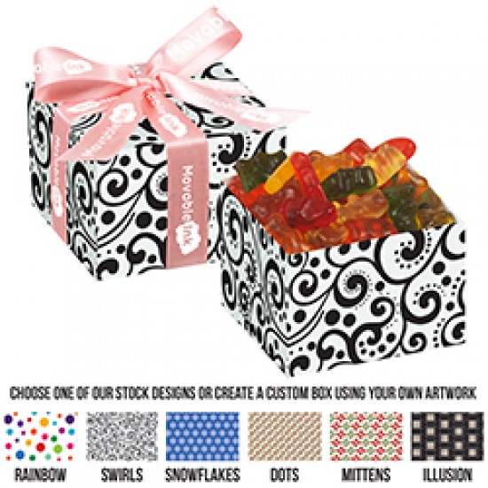 Custom Logo Gala Gift Box w/ Gummy Bears