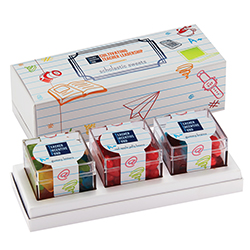 Custom Logo 3 Way Signature Cube Collection (White, Scholastic Sweets)