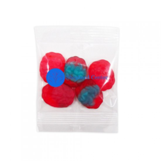 Custom Logo Promo Snax - Gummy Brains (1 Oz.)