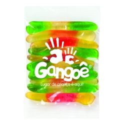 Custom Logo Promo Snax - Gummy Worms (1.5 Oz.)