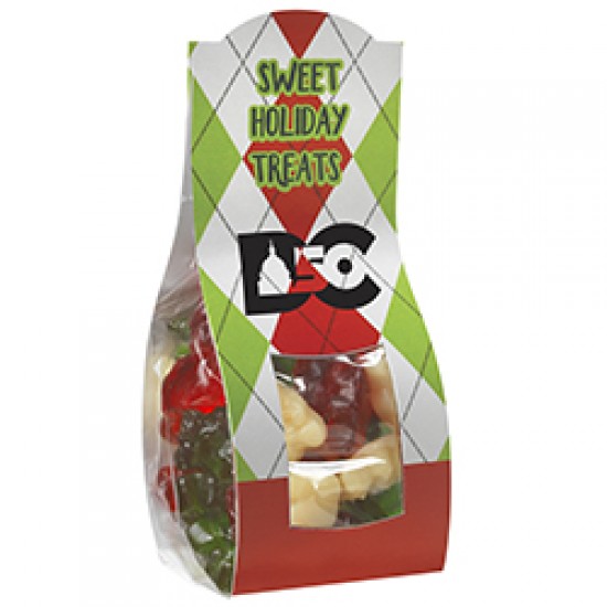 Custom Logo Candy Desk Drop w/ Holiday Gummy Bears (Small)