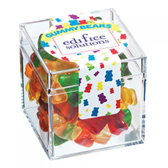 Custom Logo Signature Cube Collection w/ Gummy Bears