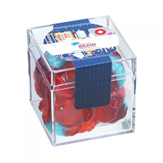 Custom Logo Healthcare Cube w/ Gummy Brains