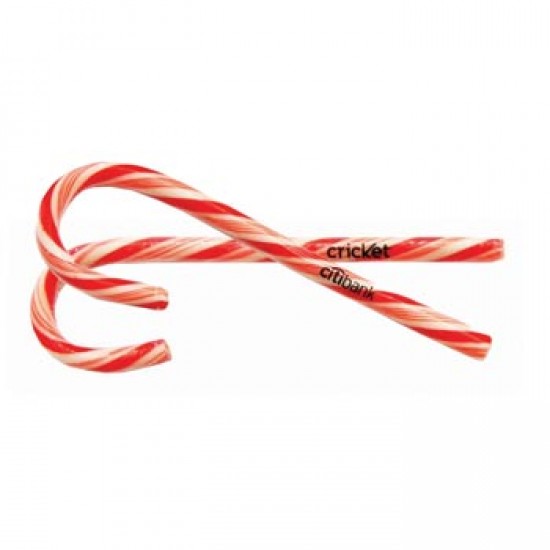 Customize Large Candy Cane w/Clear Label