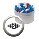 Custom Logo Candy Window Tin Filled with Candies