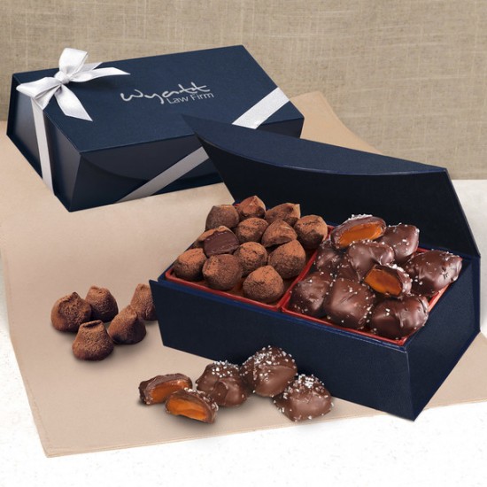 Customize Sea Salt Caramels & Truffles with your logo