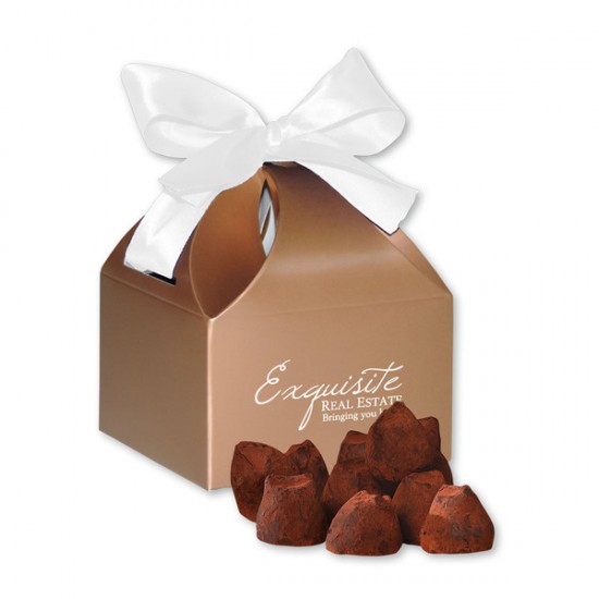 Customize Cocoa Dusted Truffles with your logo