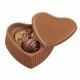 Custom Logo Molded Chocolate Heart Box w/ Filled Truffles