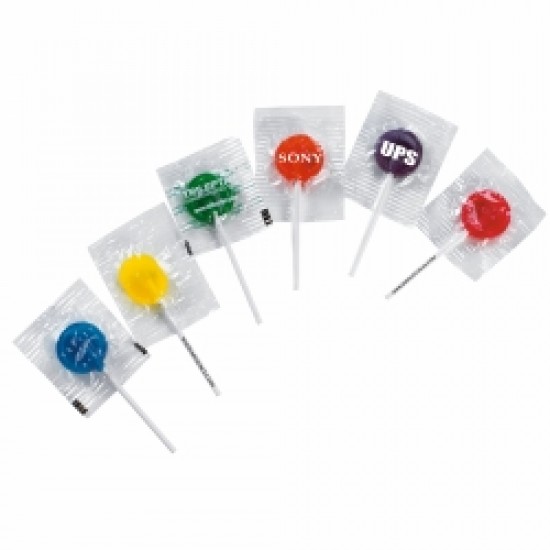 Full Color Assorted Lollipops with your logo