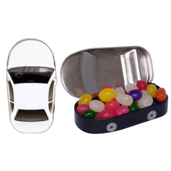 Custom Logo Car Mint Tin With Jelly Beans, Chiclets