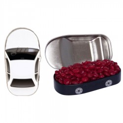 Custom Logo Car Mint Tin With Signature Peppermints, Red Hots