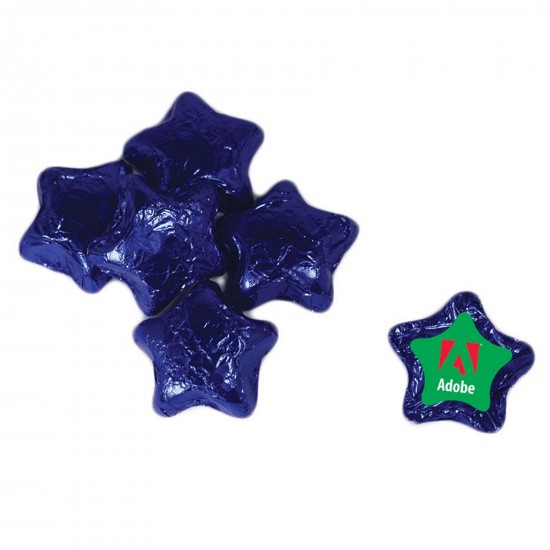 Custom Logo Individually Wrapped Chocolate Stars