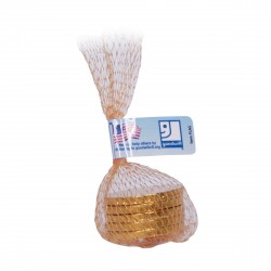 Custom Logo Mesh Bag w/ Chocolate Coins
