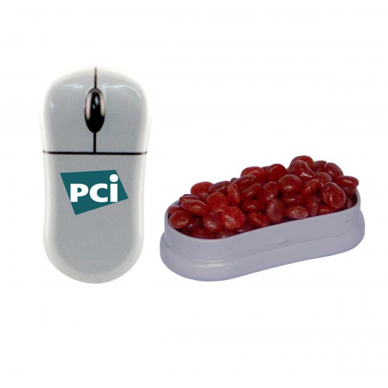 Custom Logo Mouse Mint Tin with Signature Peppermints, Red Hots