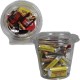 Custom Logo Safety Fresh Container Round with Trail Mix, Granola, Hershey Kisses, Hershey Miniatures, Chocolate Pretzels