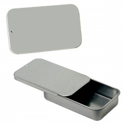 Custom Logo White Slider Tin Custom Logo White Slider Tin