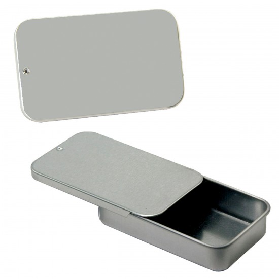 Custom Logo White Slider Tin