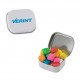 Custom Logo Mini Mint Tin With Sugar-Free Peppermints, Chiclets Gum