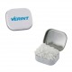 Custom Logo Mini Mint Tin With Sugar-Free Peppermints, Chiclets Gum