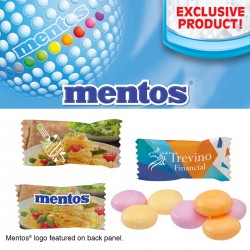Customize Individaully Wrapped Fruit Mentos with your logo Customize Individaully Wrapped Fruit Mentos with your logo