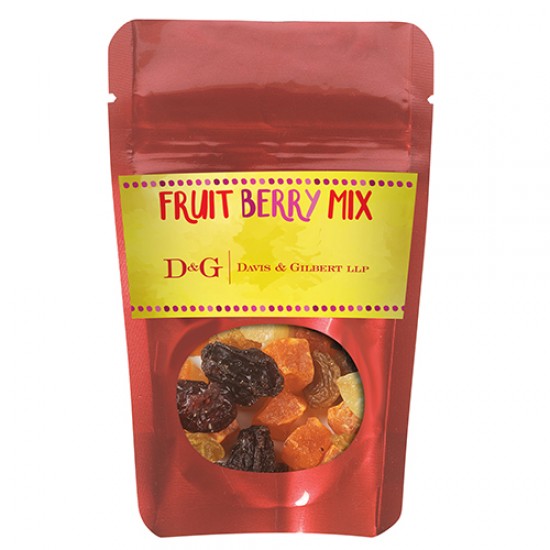 Custom Logo Healthy Resealable Window Pouches - Fruit Berry Mix