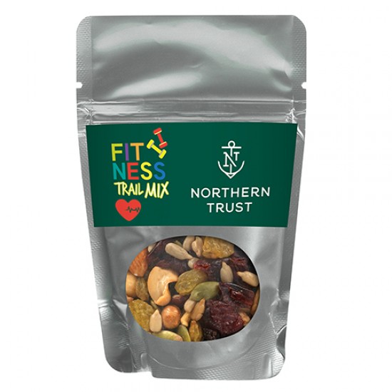 Custom Logo Healthy Resealable Window Pouches Fitness Trail Mix