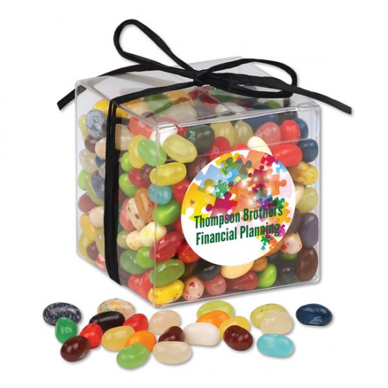 Full Color Stylish Acetate Cube with Jelly Beans