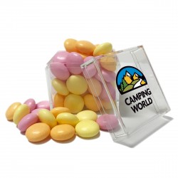 Customize Cube Shaped Acrylic Container with Candy Customize Cube Shaped Acrylic Container with Candy