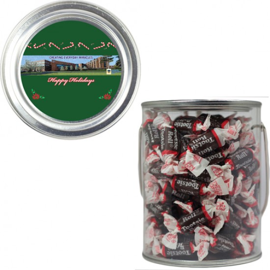 Full Color Clear Plastic Paint Can Pail with your logo