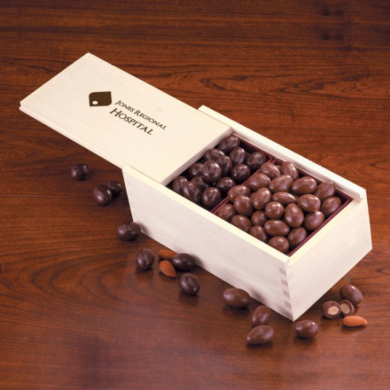 Customize Logo Milk & Dark Chocolate Covered Almonds