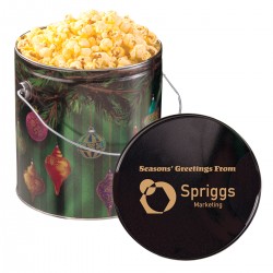Customize One Gallon Popcorn Tin with your logo Customize One Gallon Popcorn Tin with your logo