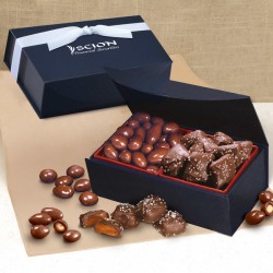 Chocolate Almonds & Chocolate Sea Salt Caramels with your logo Chocolate Almonds & Chocolate Sea Salt Caramels with your logo