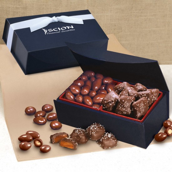 Chocolate Almonds & Chocolate Sea Salt Caramels with your logo