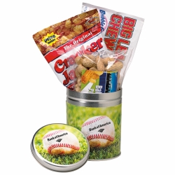 Full Color Crowd Pleaser Quart Tin with your logo Full Color Crowd Pleaser Quart Tin with your logo