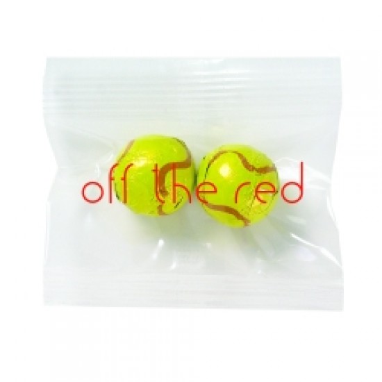 Custom Logo Promo Snax - Chocolate Sport Balls (.5 Oz.) Custom Logo Promo Snax - Chocolate Sport Balls (.5 Oz.)