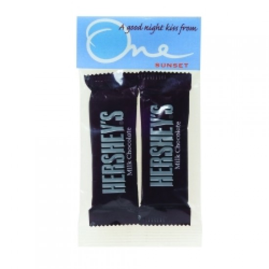 Custom Logo Fun Size Candy Bars in Header Bag (1 Oz.)