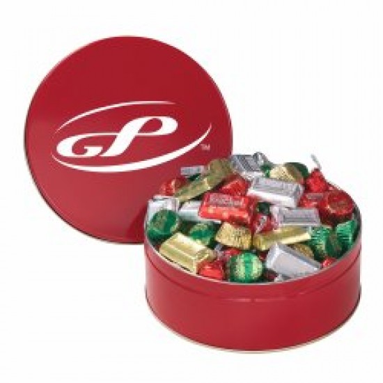 Custom Logo Hershey's Holiday Mix in Medium Tin