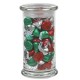 Custom Logo Status Glass Jar - Hershey's Holiday Kisses (20.5 Oz.)